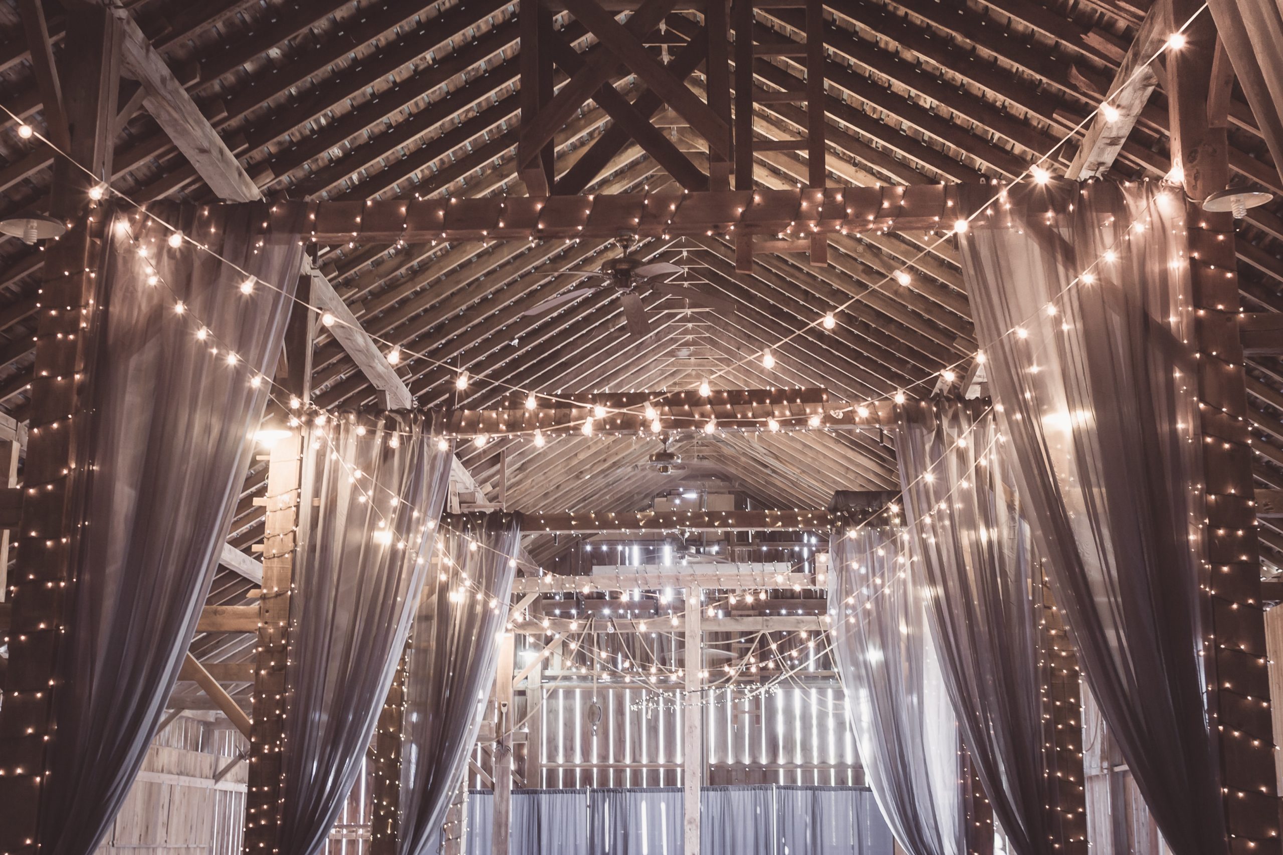 Barn Lighting Wedding Ideas